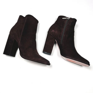 NEW Schutz Womans Boots Rosalie Brown Suede Ankle Boots & Booties Size 7.5